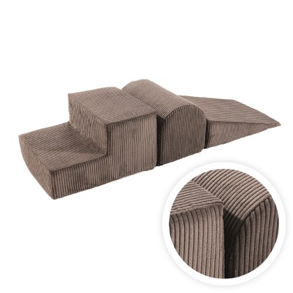 Penová hracia zostava na cvičenie - VELVET Corduroy / MENČESTER - sada sa skladá zo 3 prvkov.